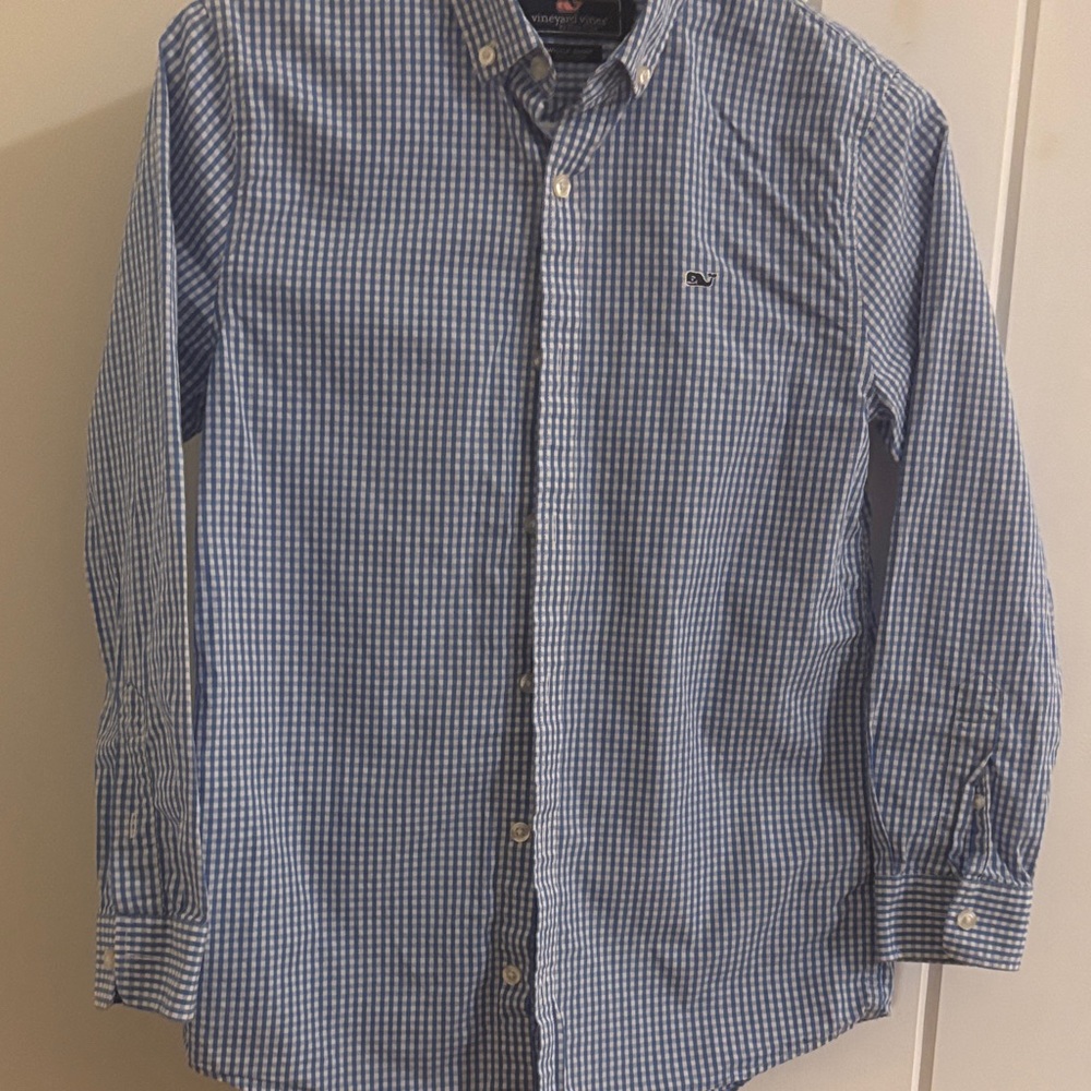 Vineyard Vines Whale Button Down 12-14